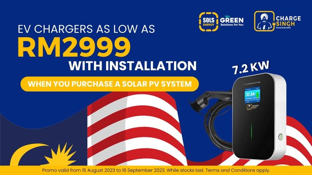 Merdeka Special: Discounts on ChargeSingh EV Charging for SOLS Energy Customers!