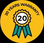 20 years Full Warranty