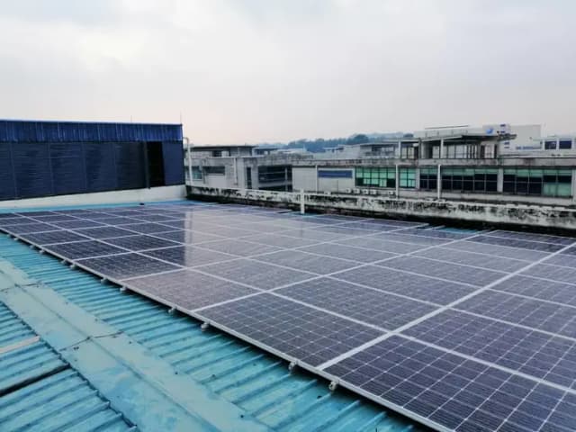 Solar panels installation