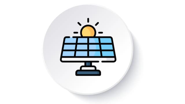 1. Solar PV Panels absorb and convert sunlight into Direct Current (DC)